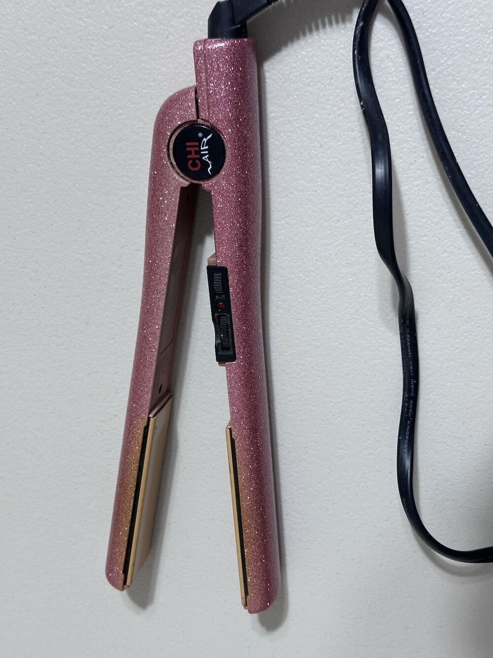 Chi Air Flat Iron 1 Inch CA2191 Sparkle Pink Tested Works